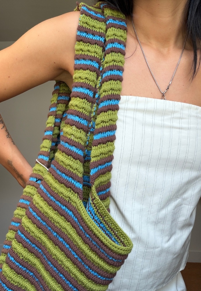 Happymess Crochet Stripes Bag