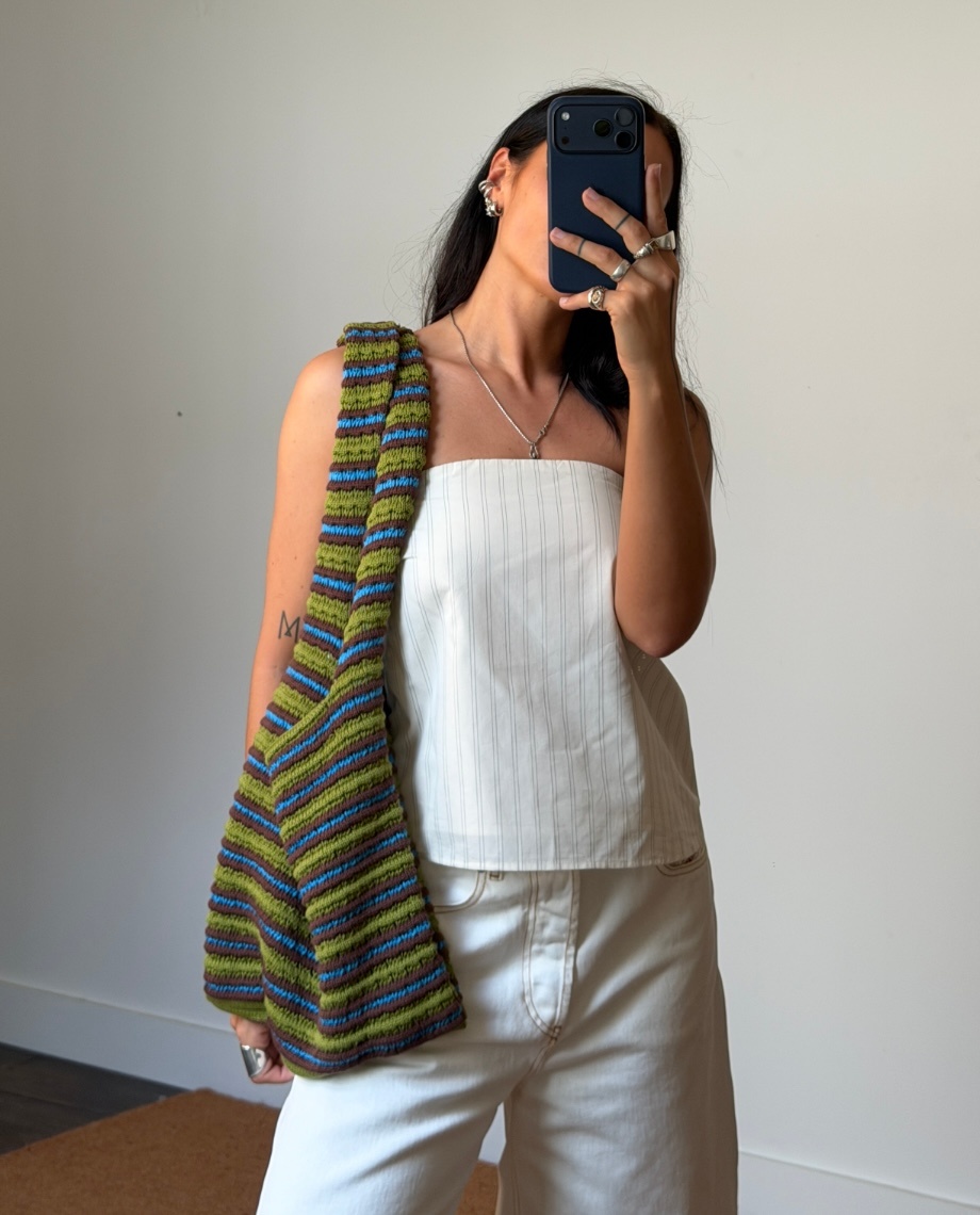 Happymess Crochet Stripes Bag