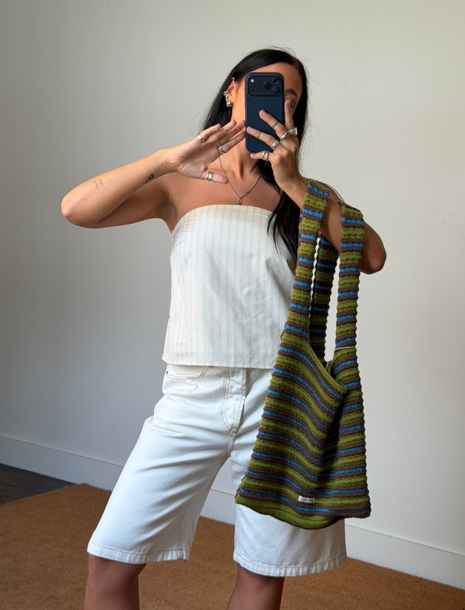Happymess Crochet Stripes Bag