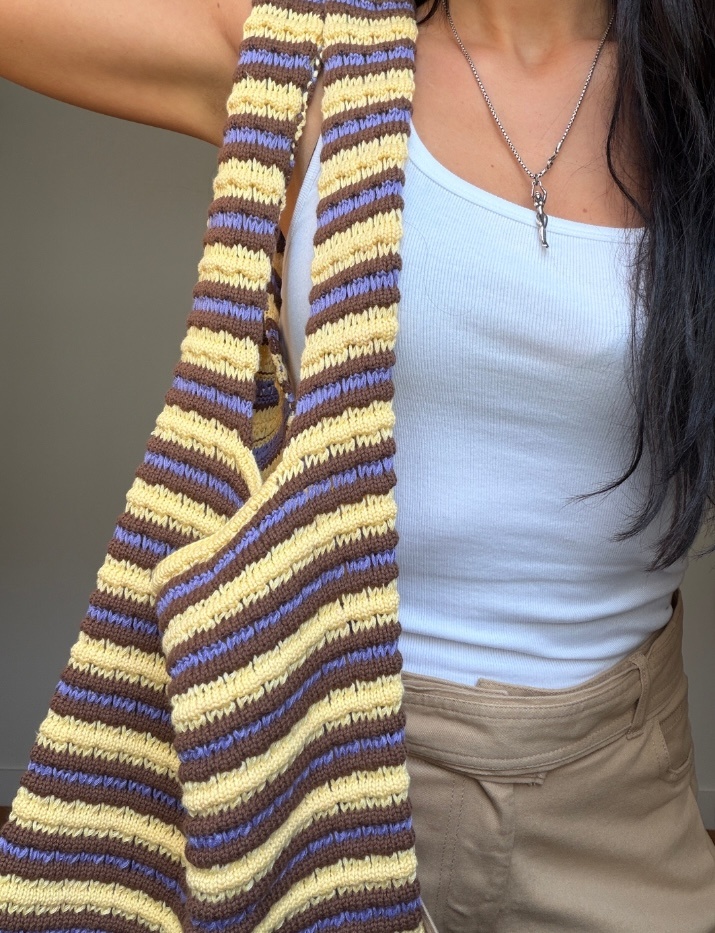 Happymess Crochet Stripes Bag