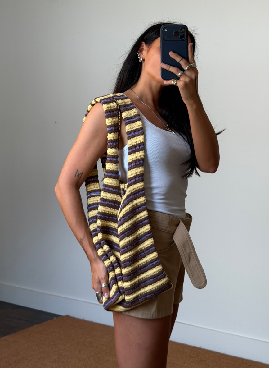 Happymess Crochet Stripes Bag
