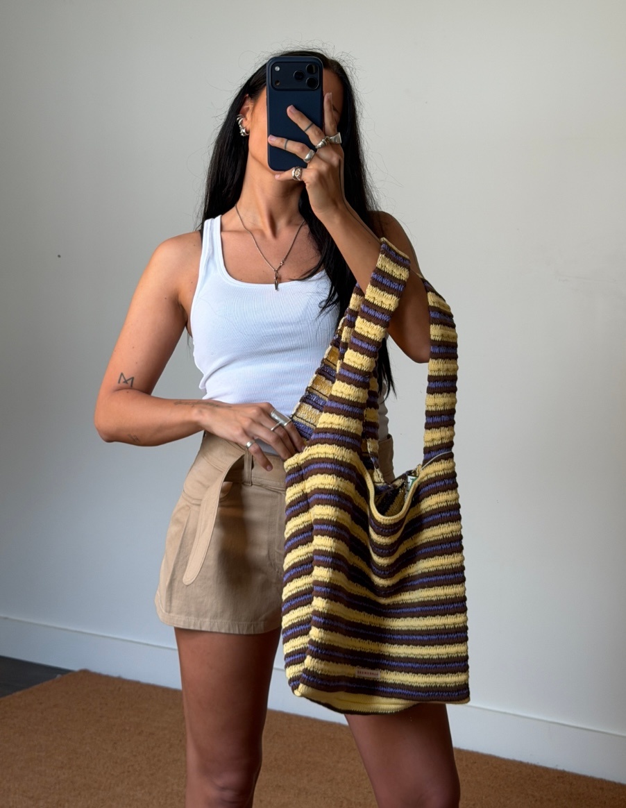 Happymess Crochet Stripes Bag