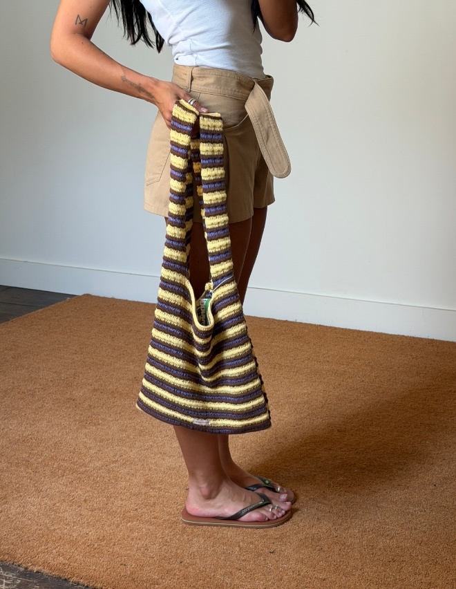 Happymess Crochet Stripes Bag