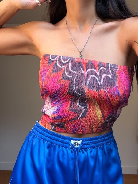 Stieglitz Kimia Smocked Bandeau Top