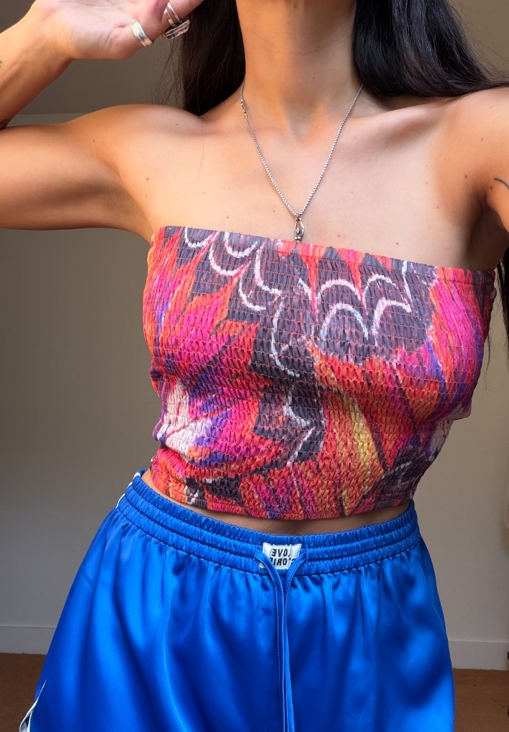 Stieglitz Kimia Smocked Bandeau Top
