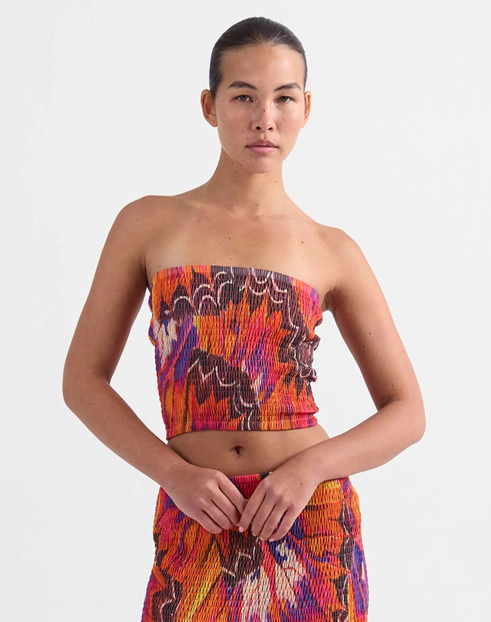 Stieglitz Kimia Smocked Bandeau Top