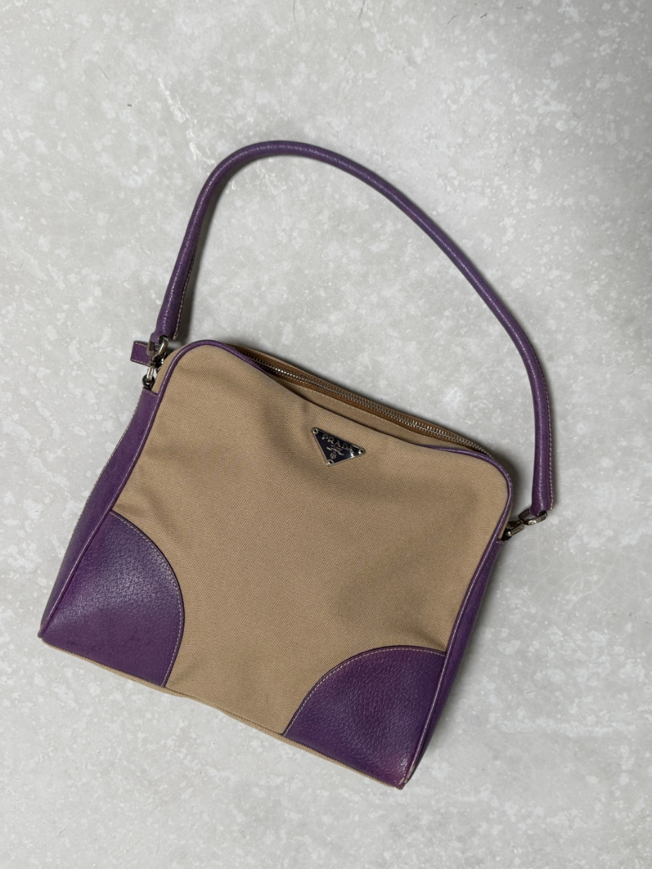 RR ARCHIVE Prada Canvas Shoulder Bag