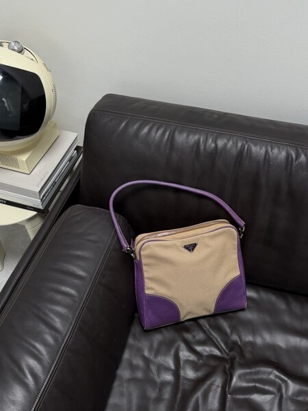 RR ARCHIVE Prada Canvas Shoulder Bag