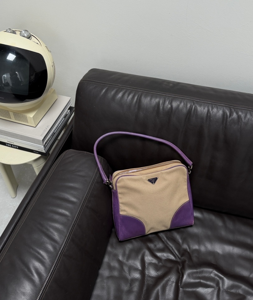 RR ARCHIVE Prada Canvas Shoulder Bag