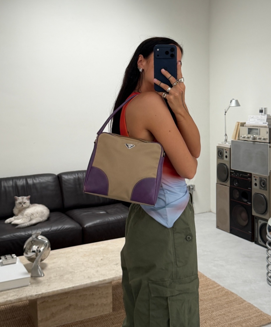 RR ARCHIVE Prada Canvas Shoulder Bag