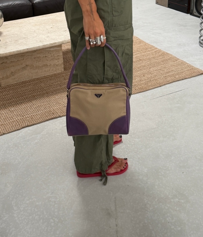 RR ARCHIVE Prada Canvas Shoulder Bag