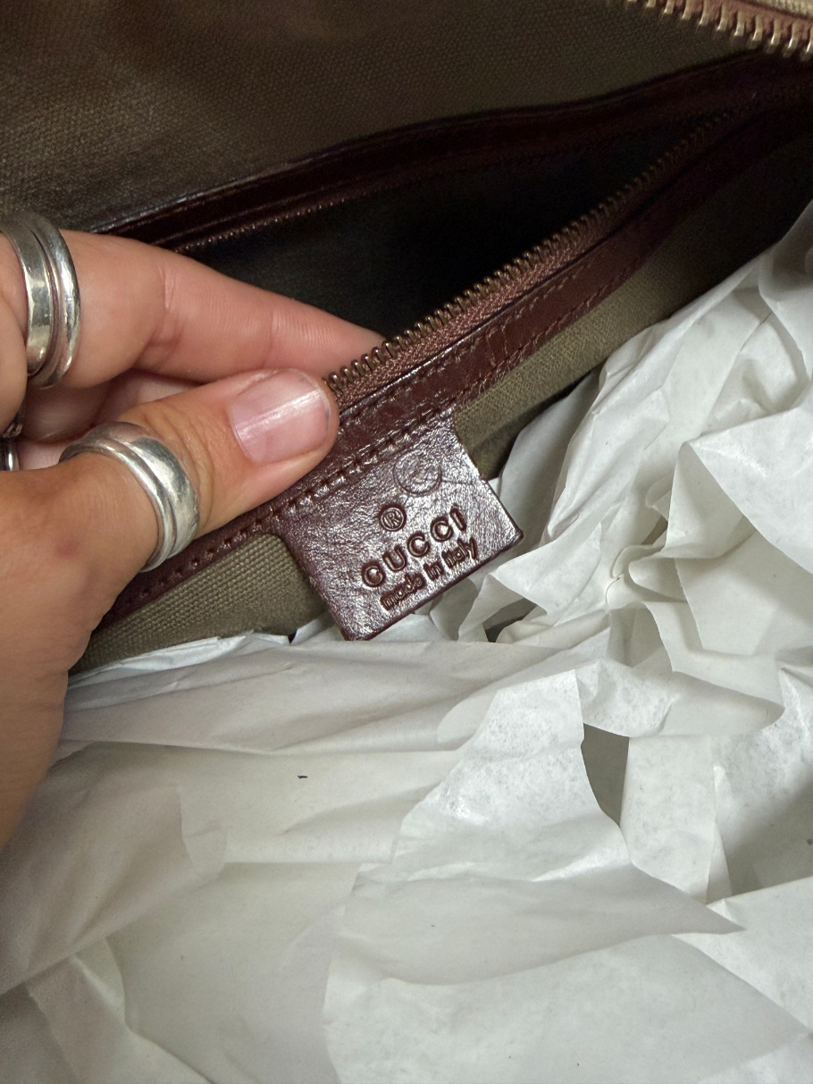 RR ARCHIVE Gucci Canvas Shoulder Bag