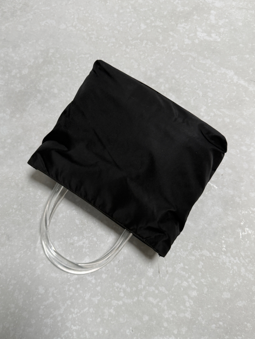 RR ARCHIVE Prada Nylon Plexi Handle Mini Bag