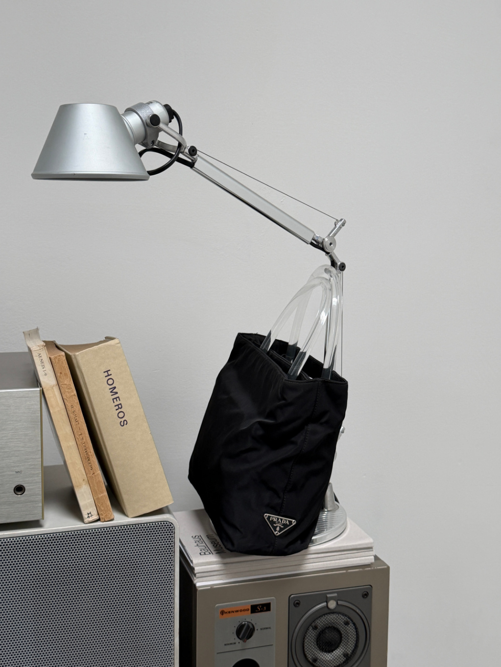 RR ARCHIVE Prada Nylon Plexi Handle Mini Bag