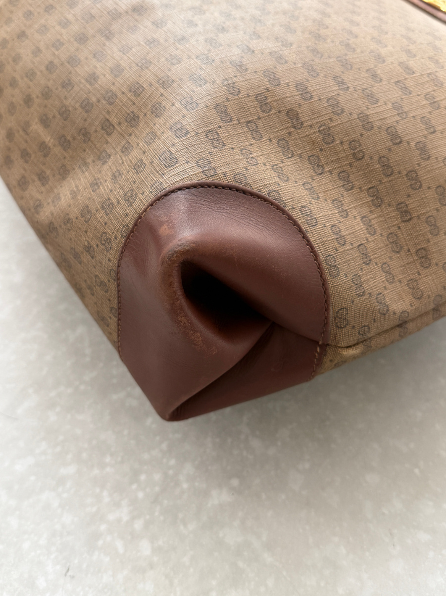 RR ARCHIVE Gucci GG Supreme Web Sherry Line Tote
