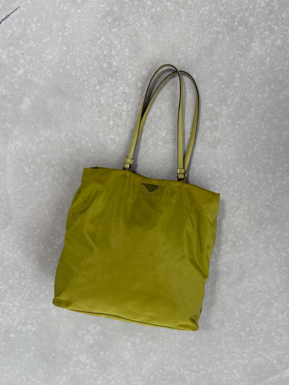 RR ARCHIVE Prada Nylon Tote with Leather Handles