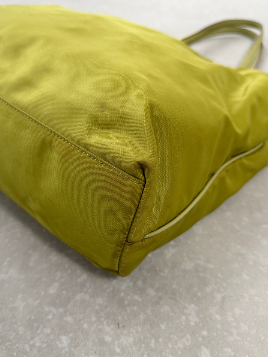 RR ARCHIVE Prada Nylon Tote with Leather Handles