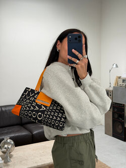 RR ARCHIVE BVLGARI Logo Satin Shoulder Bag