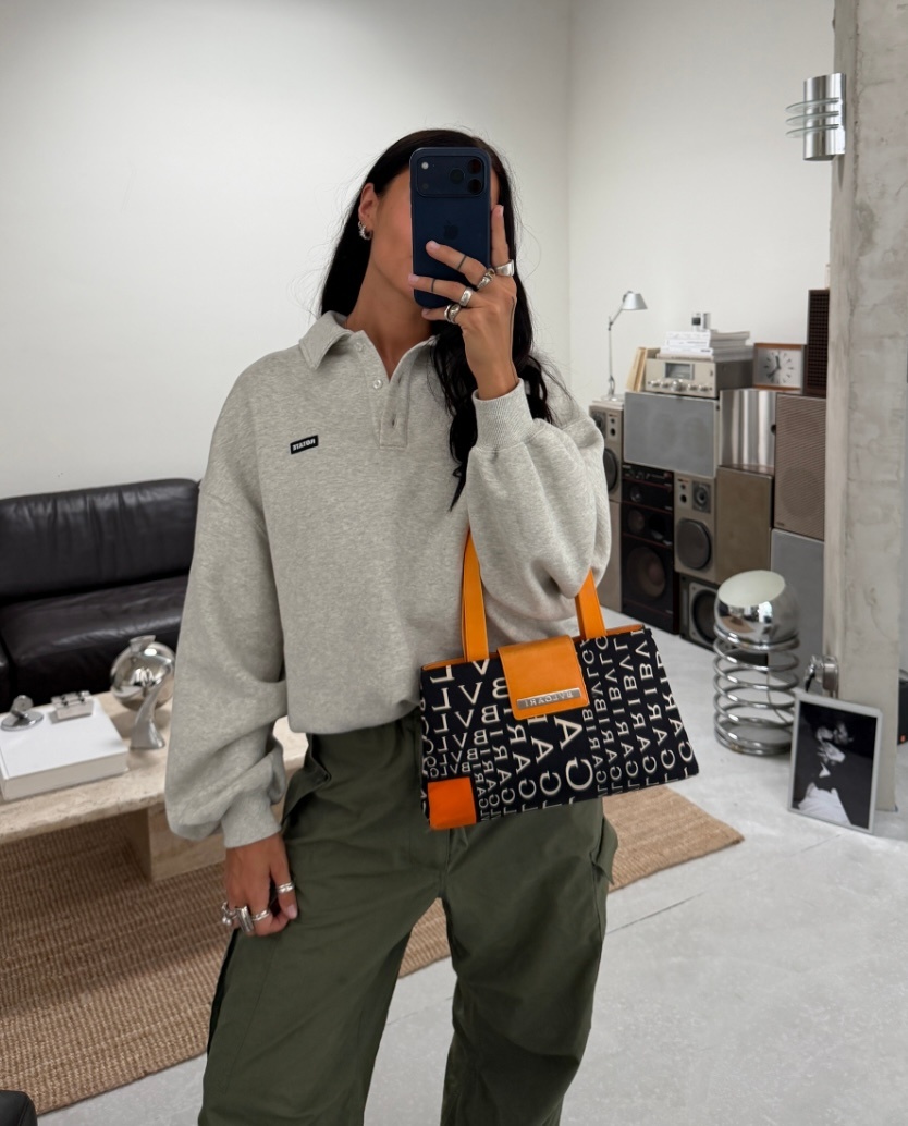 RR ARCHIVE BVLGARI Logo Satin Shoulder Bag
