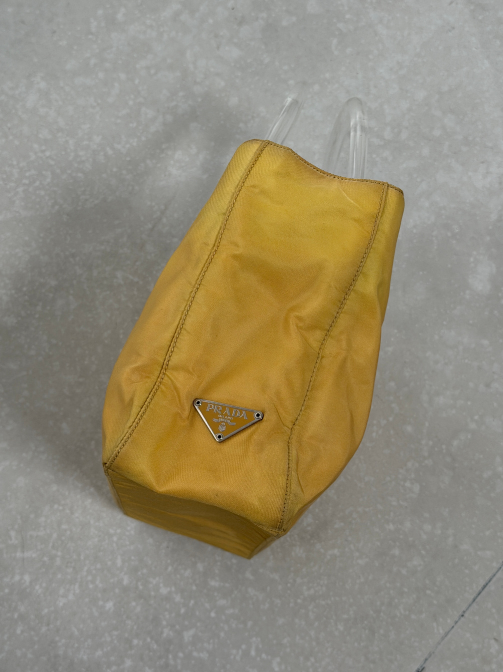 RR ARCHIVE Prada Nylon Plexi Handle Midi Bag