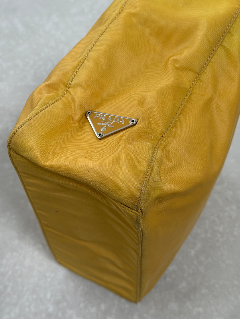 RR ARCHIVE Prada Nylon Plexi Handle Midi Bag