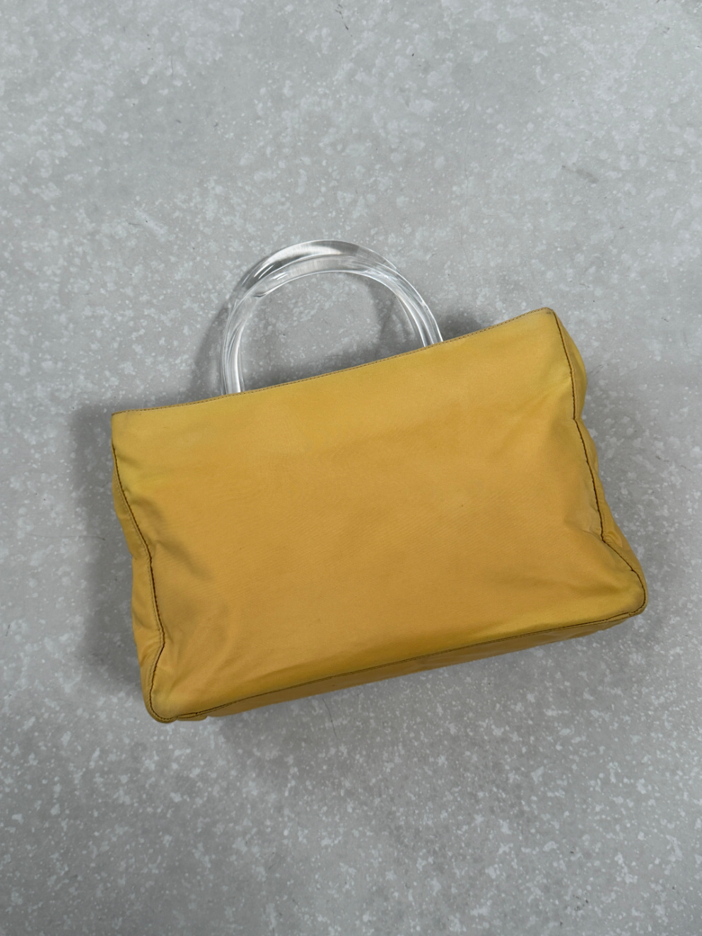 RR ARCHIVE Prada Nylon Plexi Handle Midi Bag