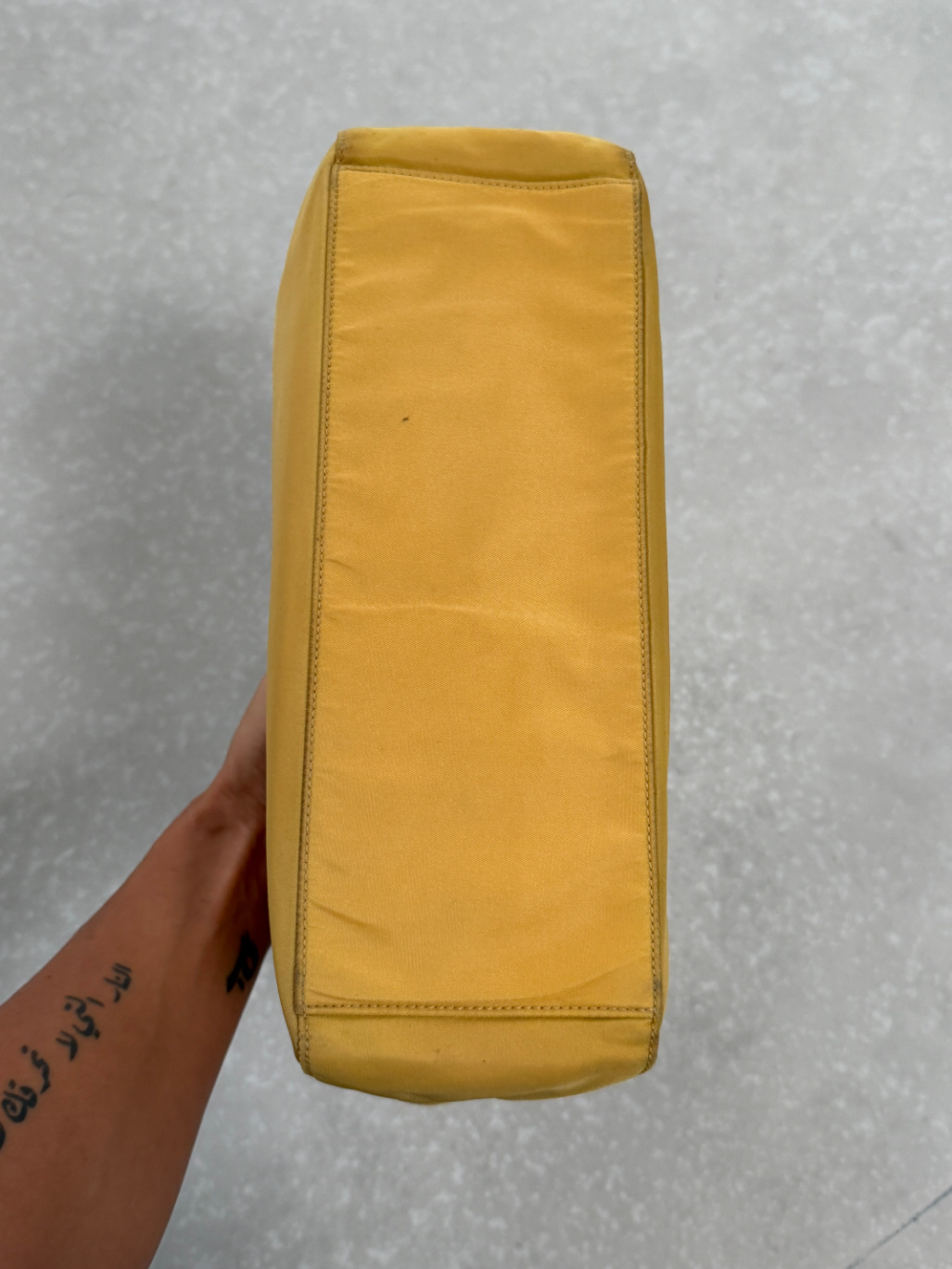 RR ARCHIVE Prada Nylon Plexi Handle Midi Bag