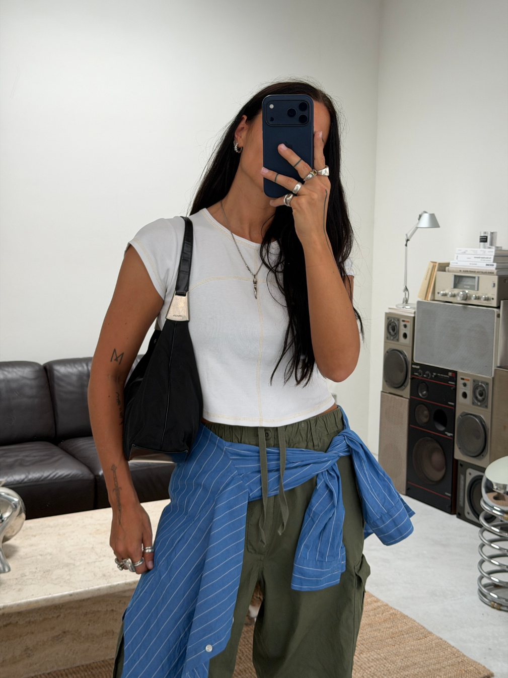 RR ARCHIVE Prada Nylon Slouchy Shoulder Bag