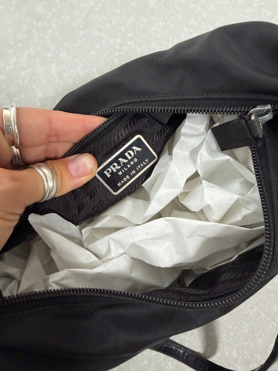 RR ARCHIVE Prada Nylon Slouchy Shoulder Bag