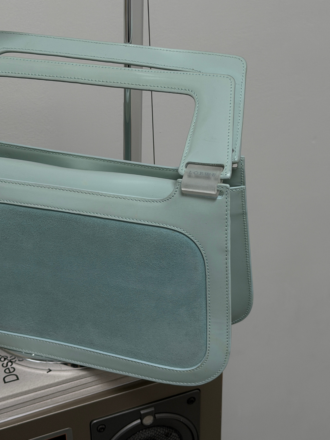RR ARCHIVE Loewe Suede Square Handbag
