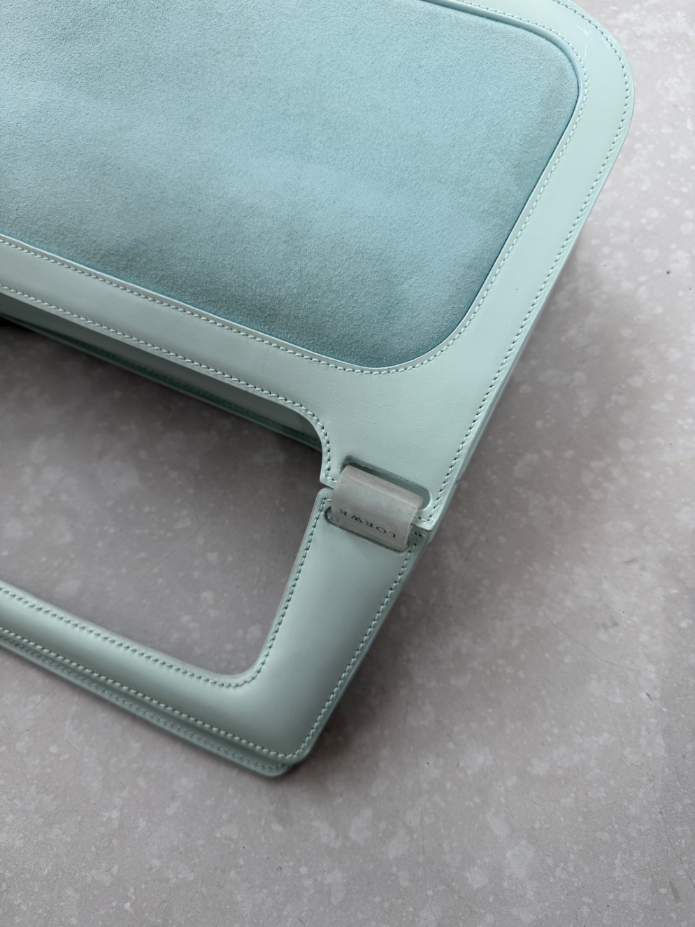 RR ARCHIVE Loewe Suede Square Handbag