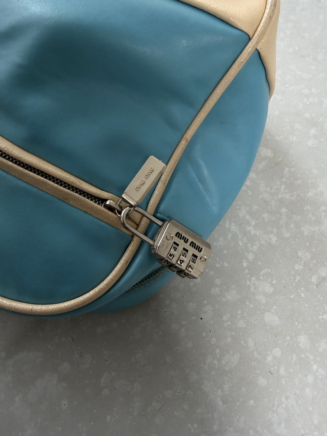 RR ARCHIVE Miu Miu Leather Bowling Bag