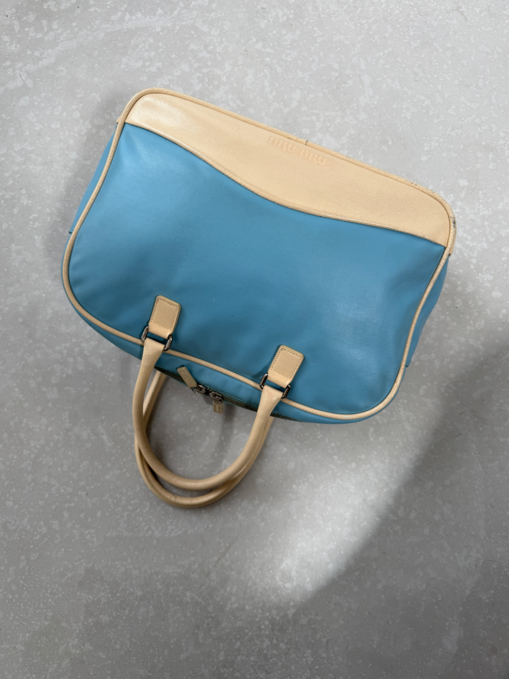 RR ARCHIVE Miu Miu Leather Bowling Bag