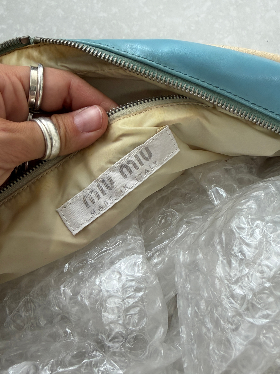 RR ARCHIVE Miu Miu Leather Bowling Bag