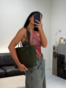 RR ARCHIVE Prada Nylon Long Handle Large