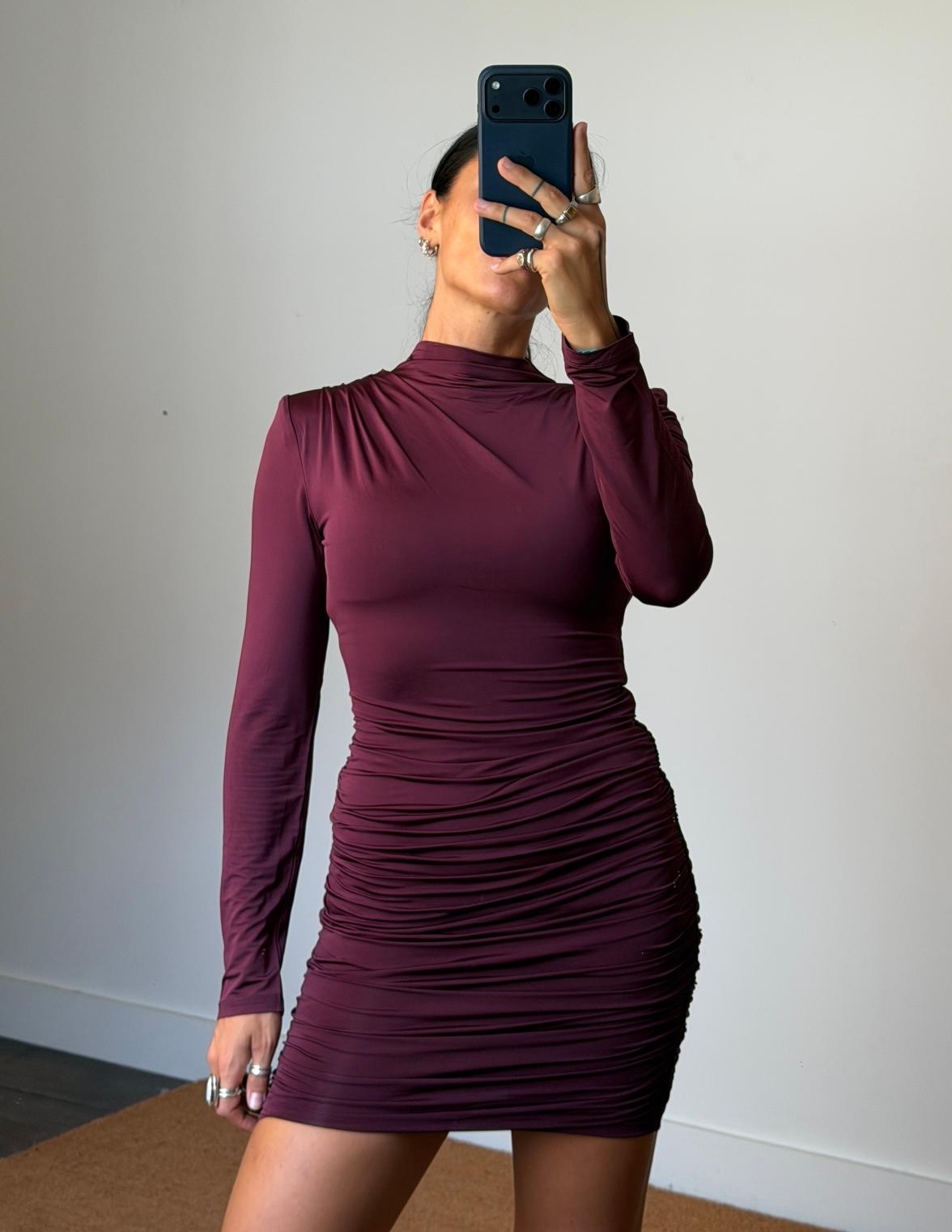 Rotate Drapey Mini Dress