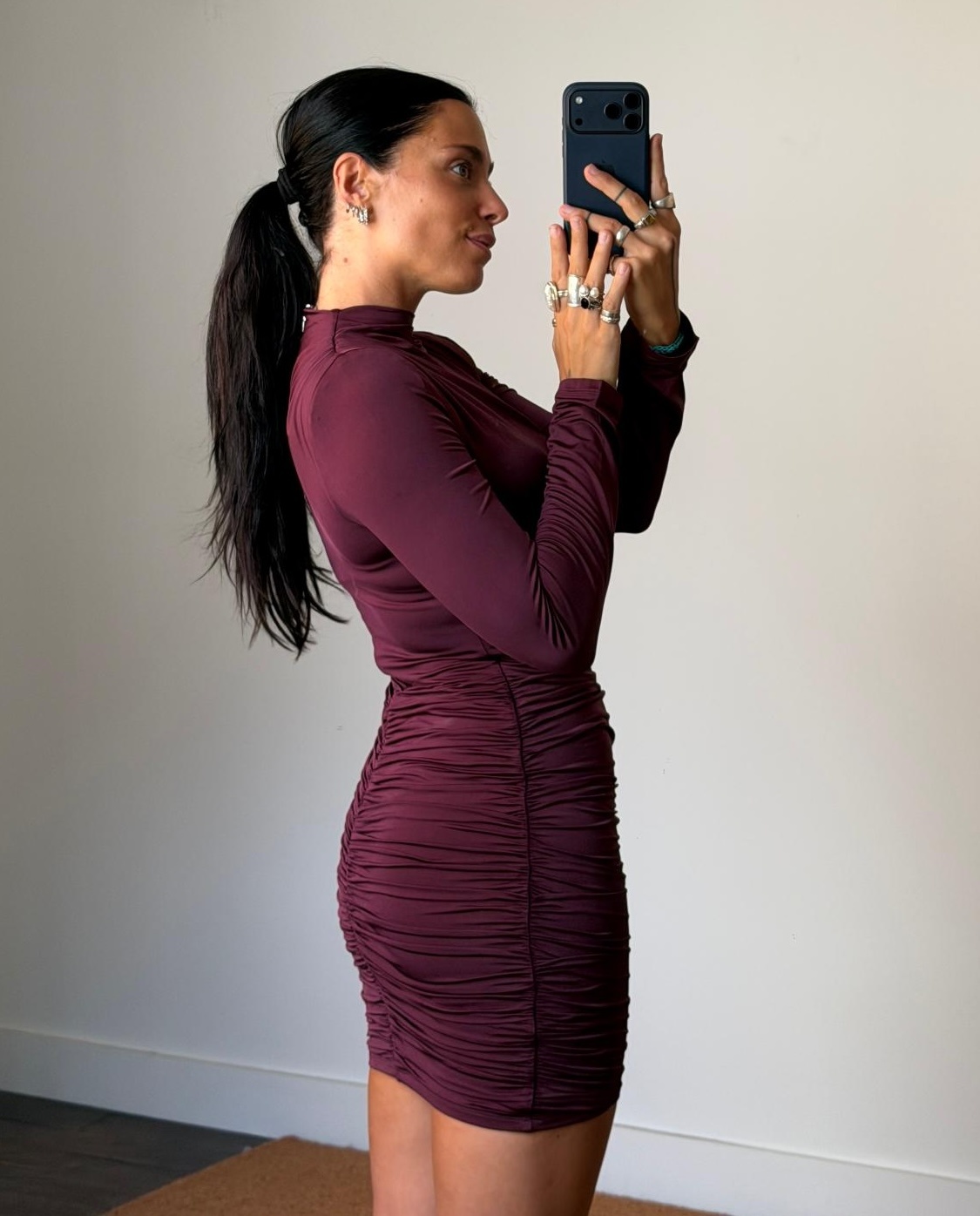 Rotate Drapey Mini Dress