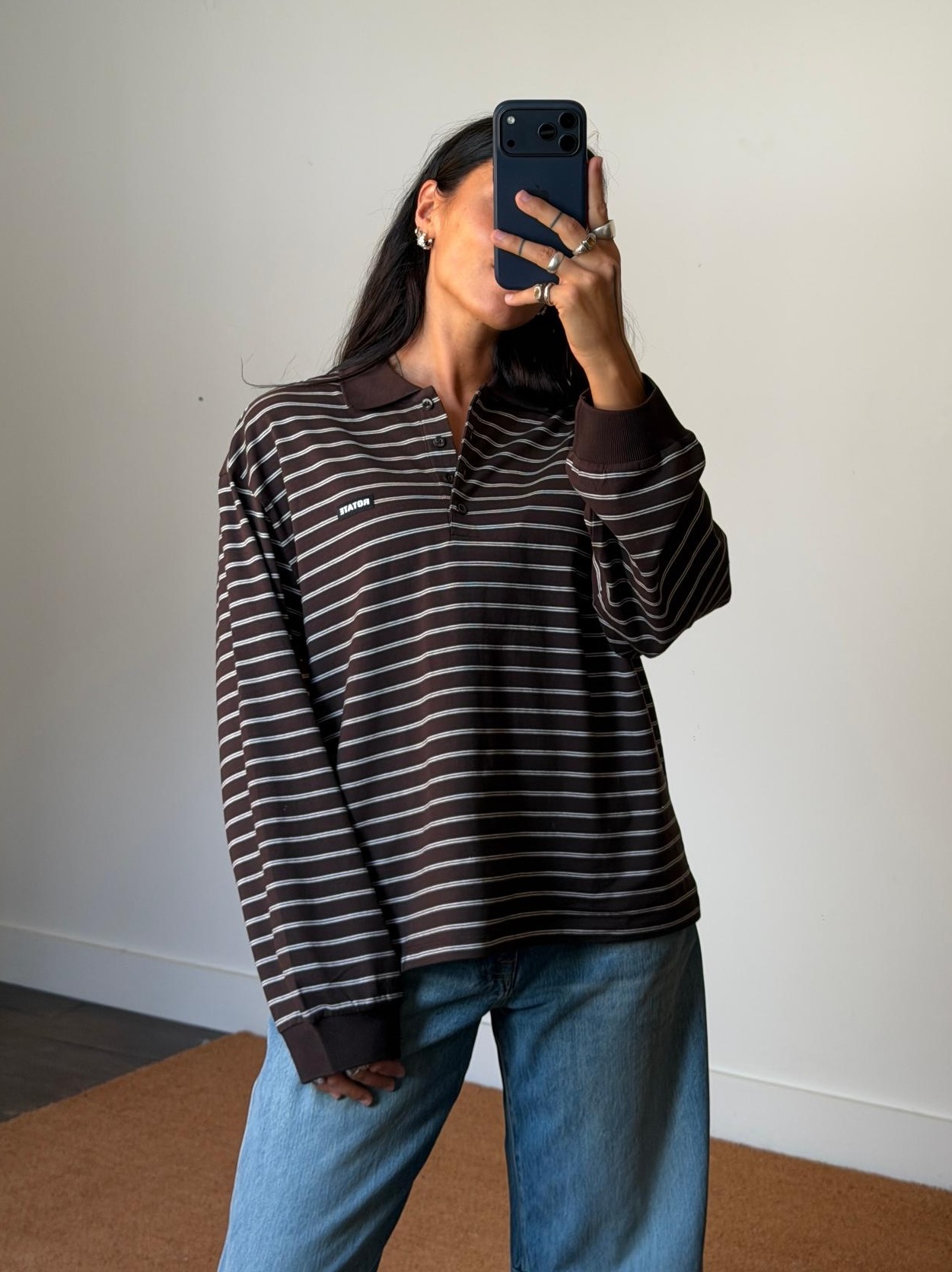 Rotate Pique Longsleeve Polo