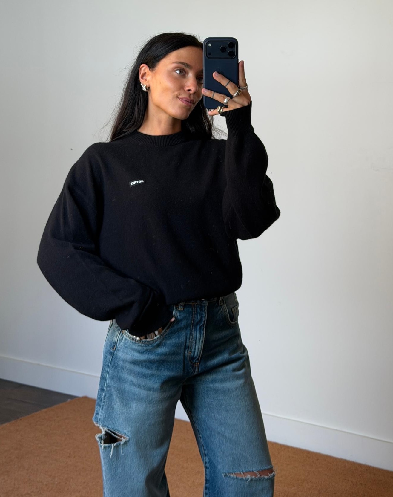 Rotate Basic Crewneck Sweater