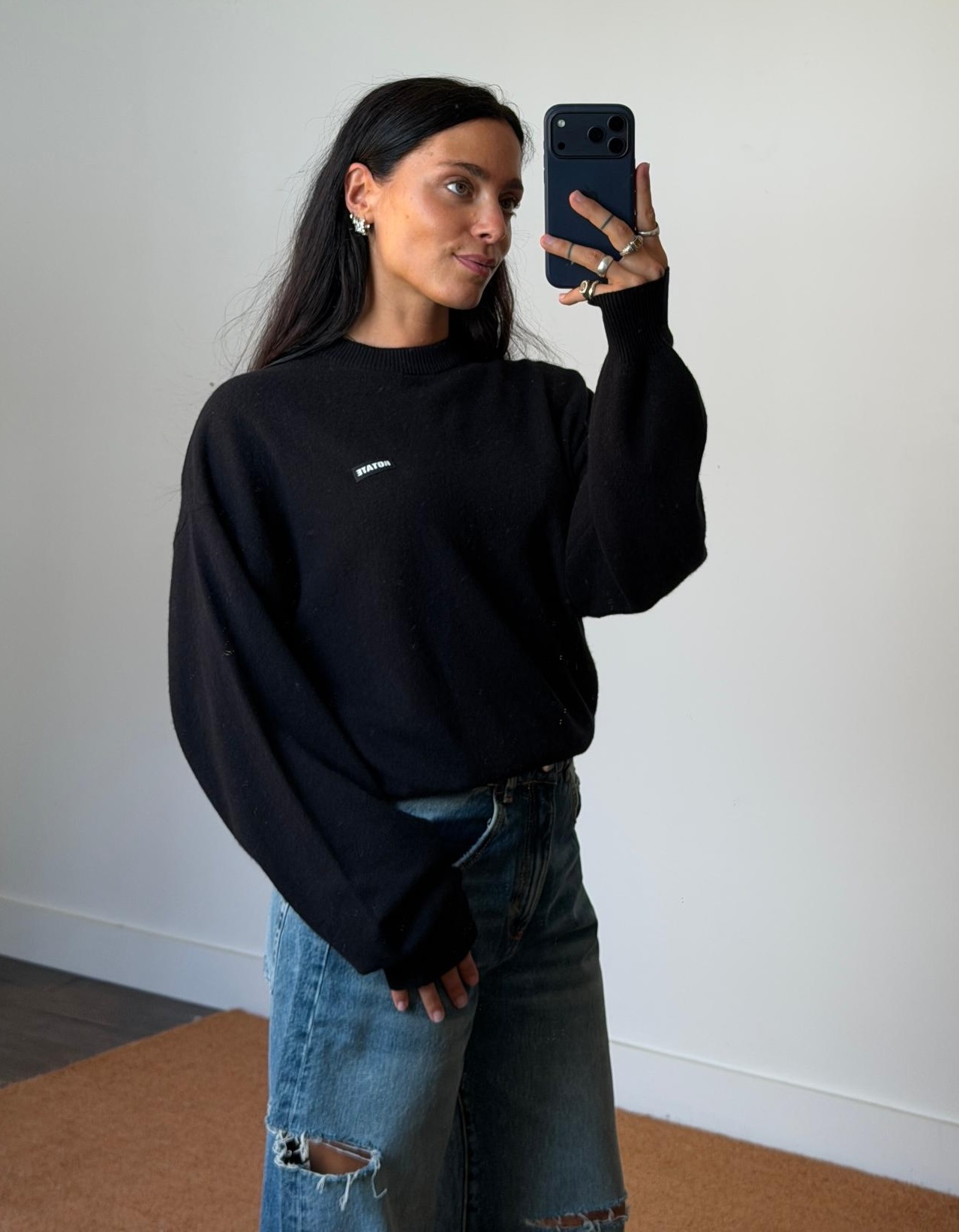 Rotate Basic Crewneck Sweater