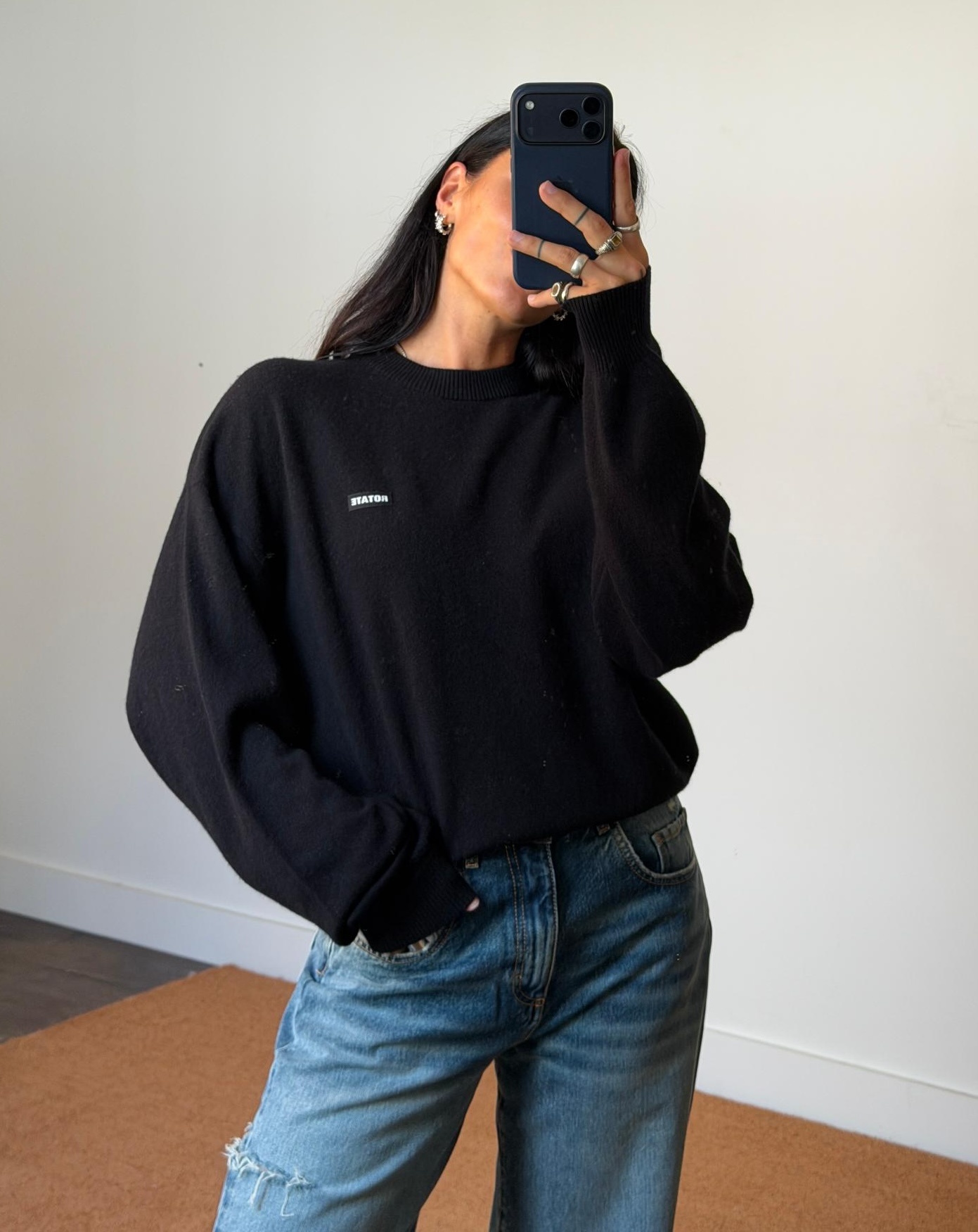 Rotate Basic Crewneck Sweater