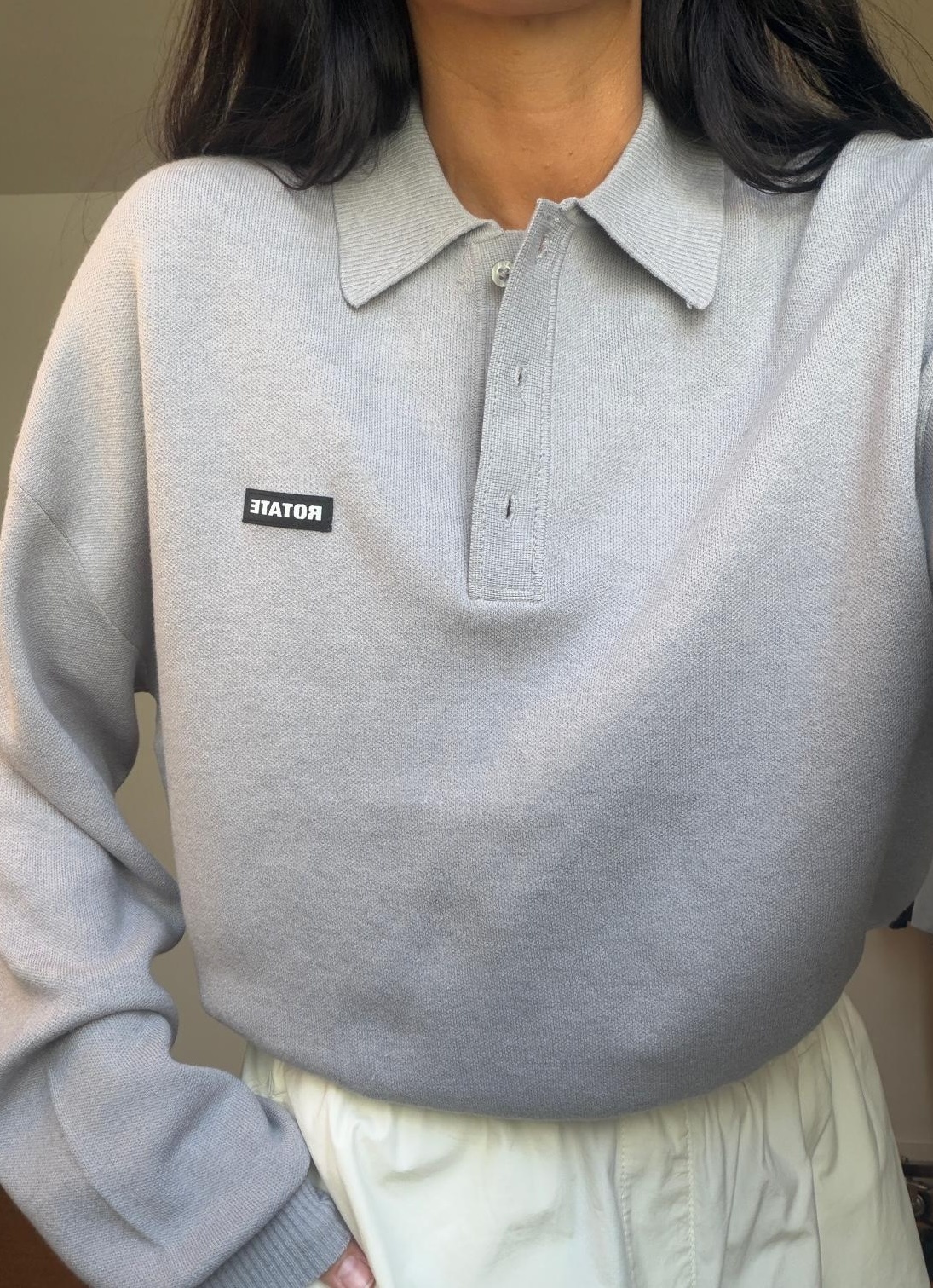 Rotate Slinky Knit Polo