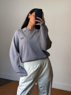 Rotate Slinky Knit Polo