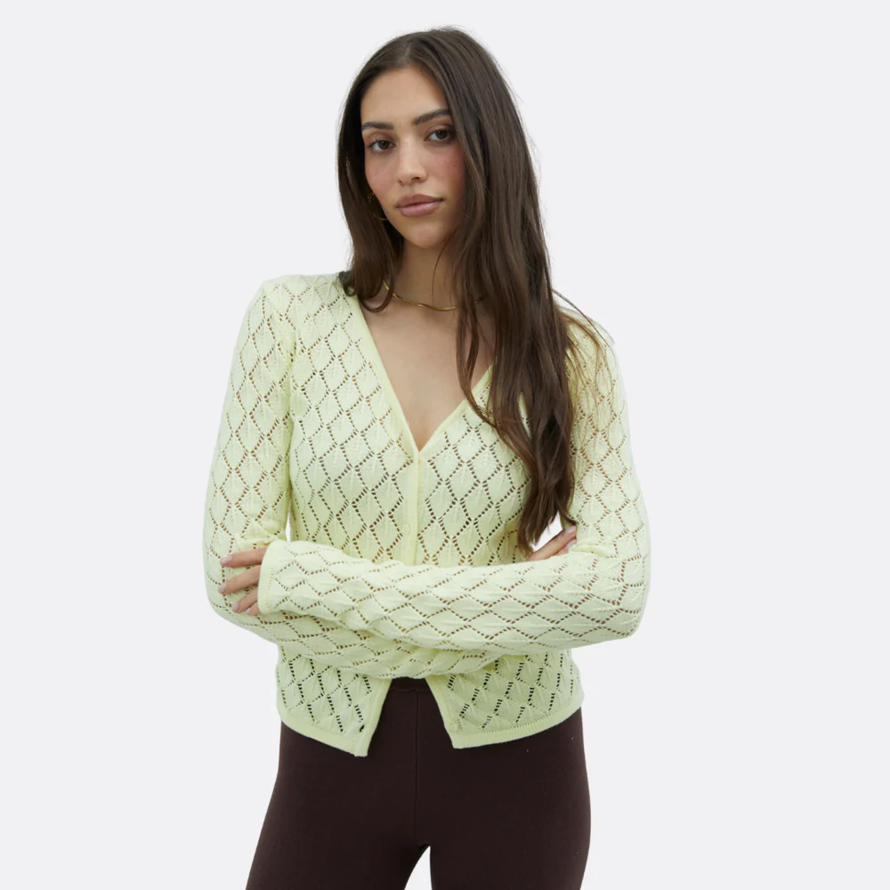 House of Sunny Peggy Fur Cardigan