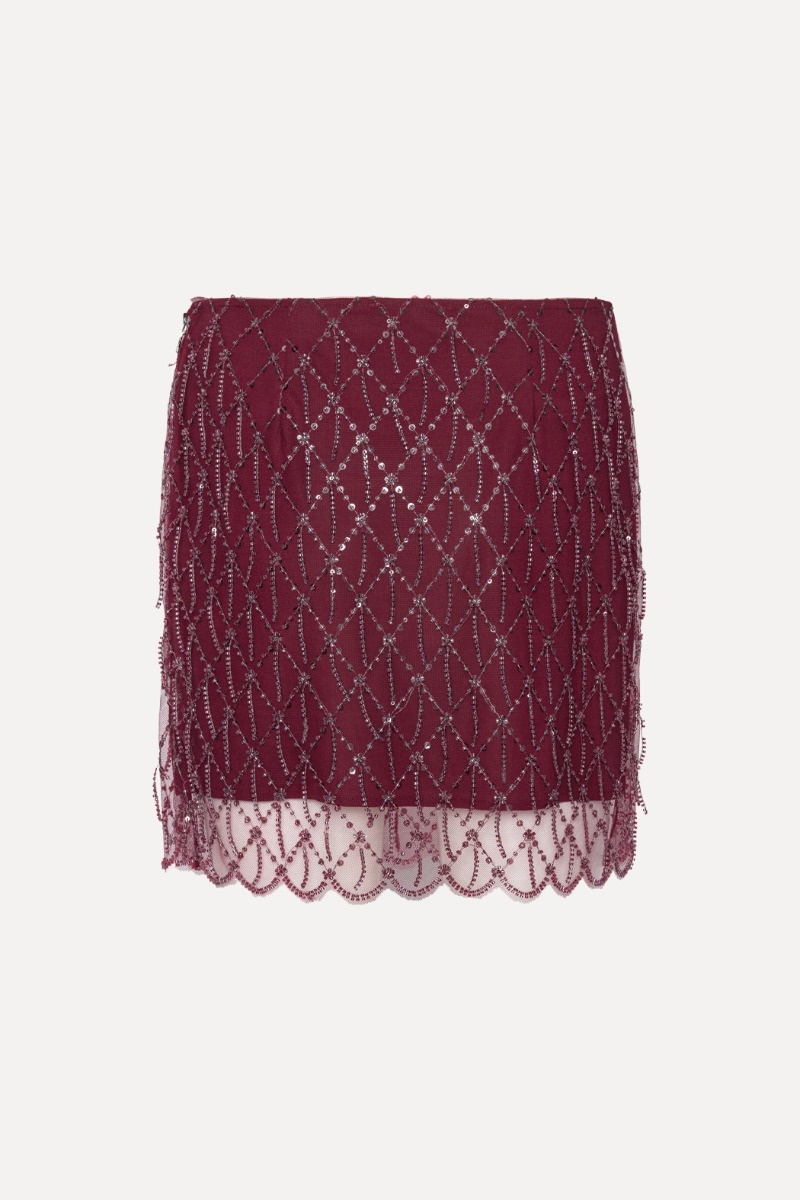 Rotate Sequins Mini Skirt