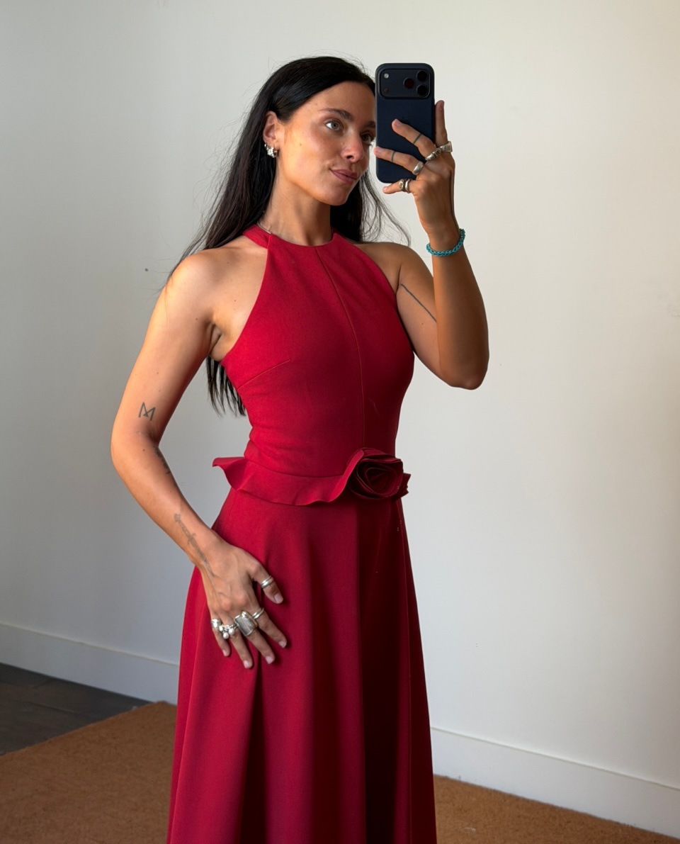 Rotate Flower Detail Dress