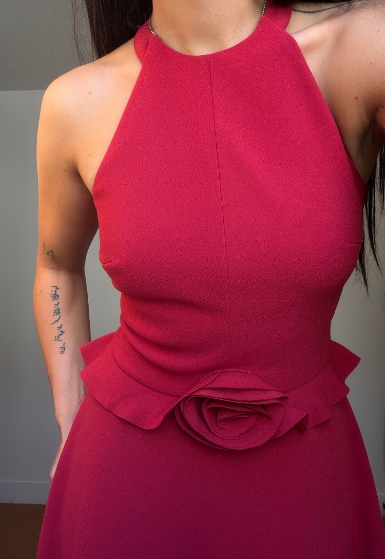Rotate Flower Detail Dress