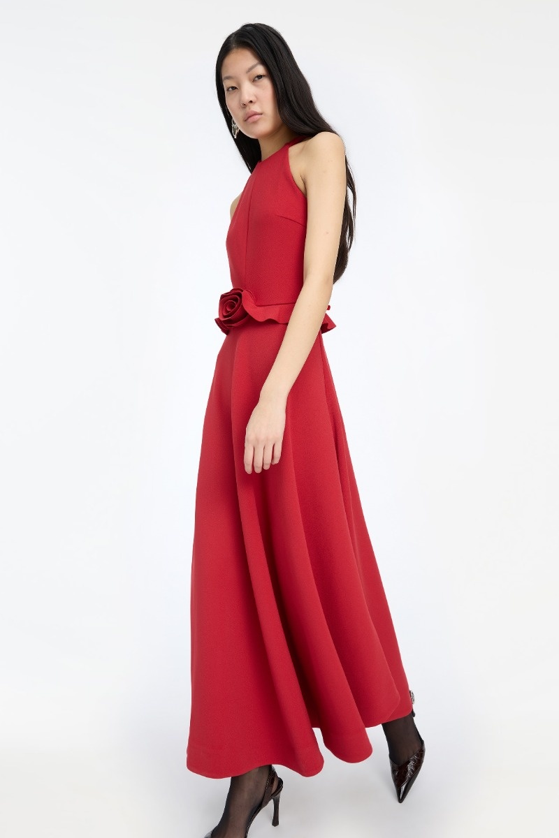 Rotate Flower Detail Dress