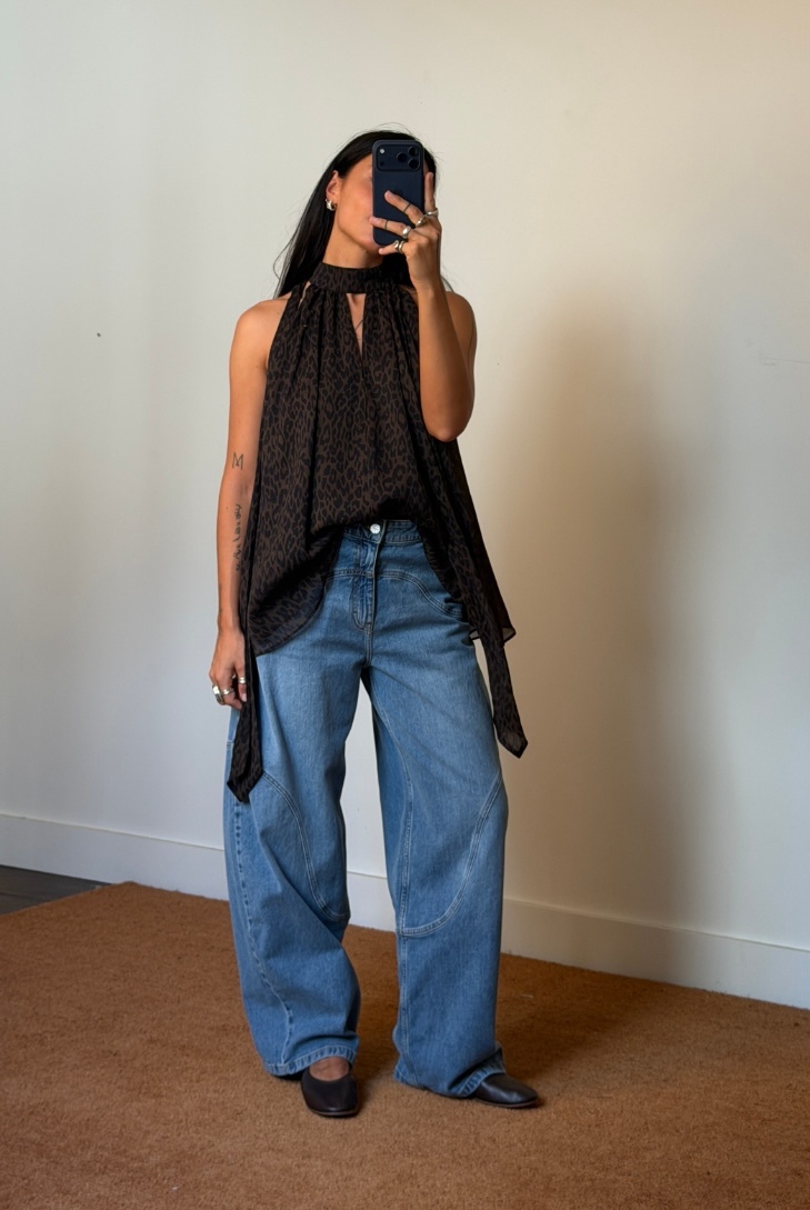 Rotate Halterneck Bow Top