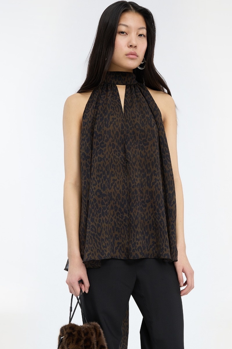Rotate Halterneck Bow Top